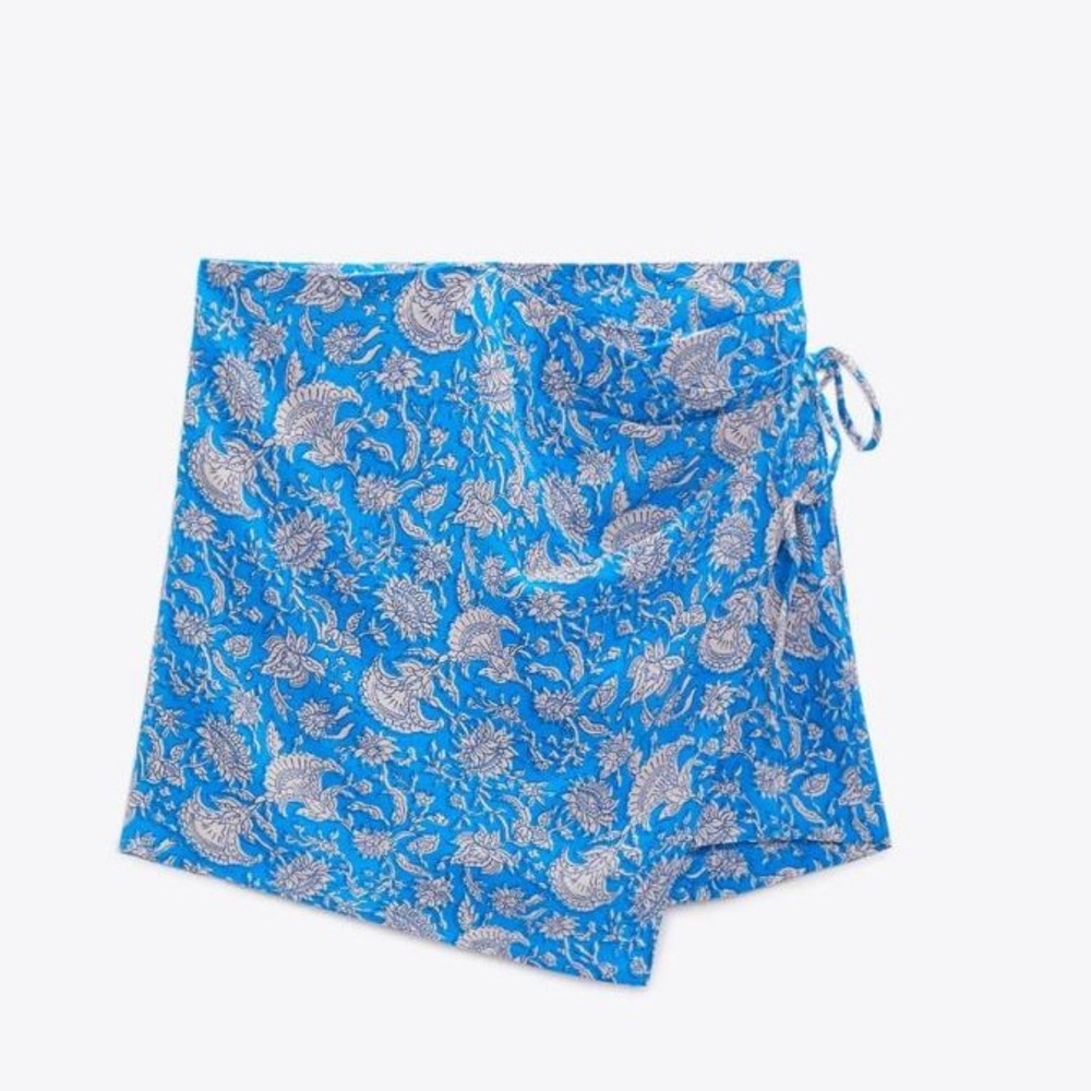 Zara Printed Pareo Skort